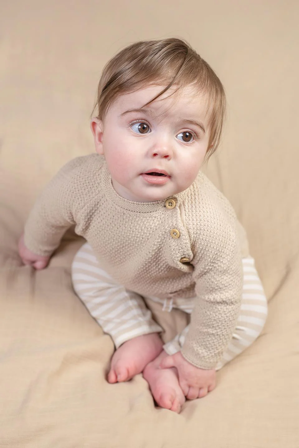 Little Dutch - Gebreide Trui - Sand – Image 3