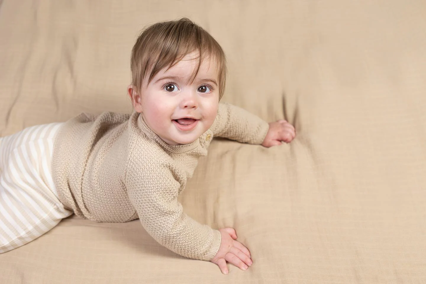 Little Dutch - Gebreide Trui - Sand – Image 5