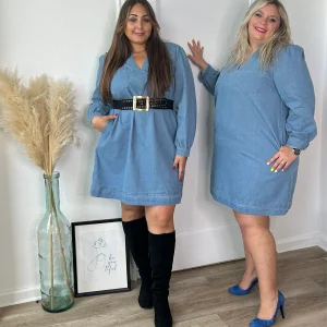 ⁠Robe jean en coton