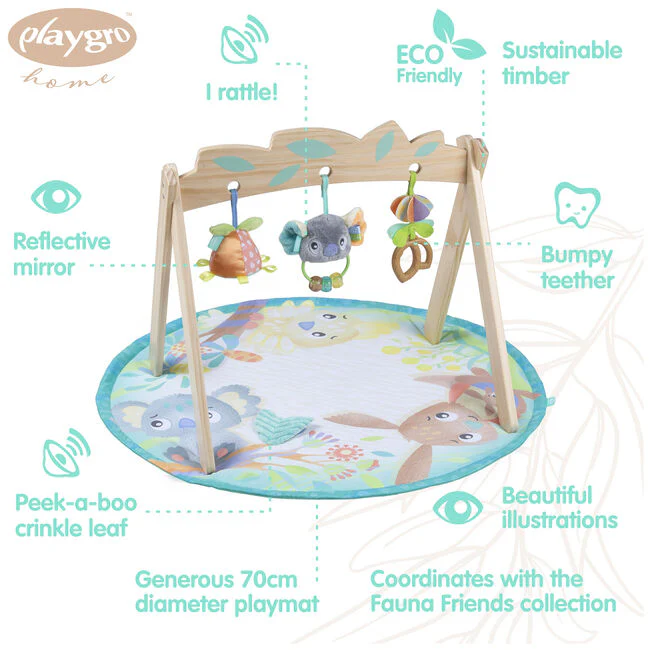 Playgro - Houten Activiteiten Gym - Friends Botanical – Image 4