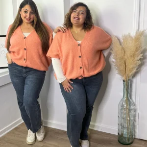 Gilet sans manches corail