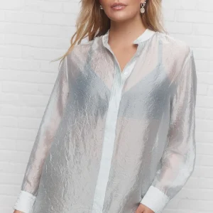 Vanessa | Chemise turquoise pâle