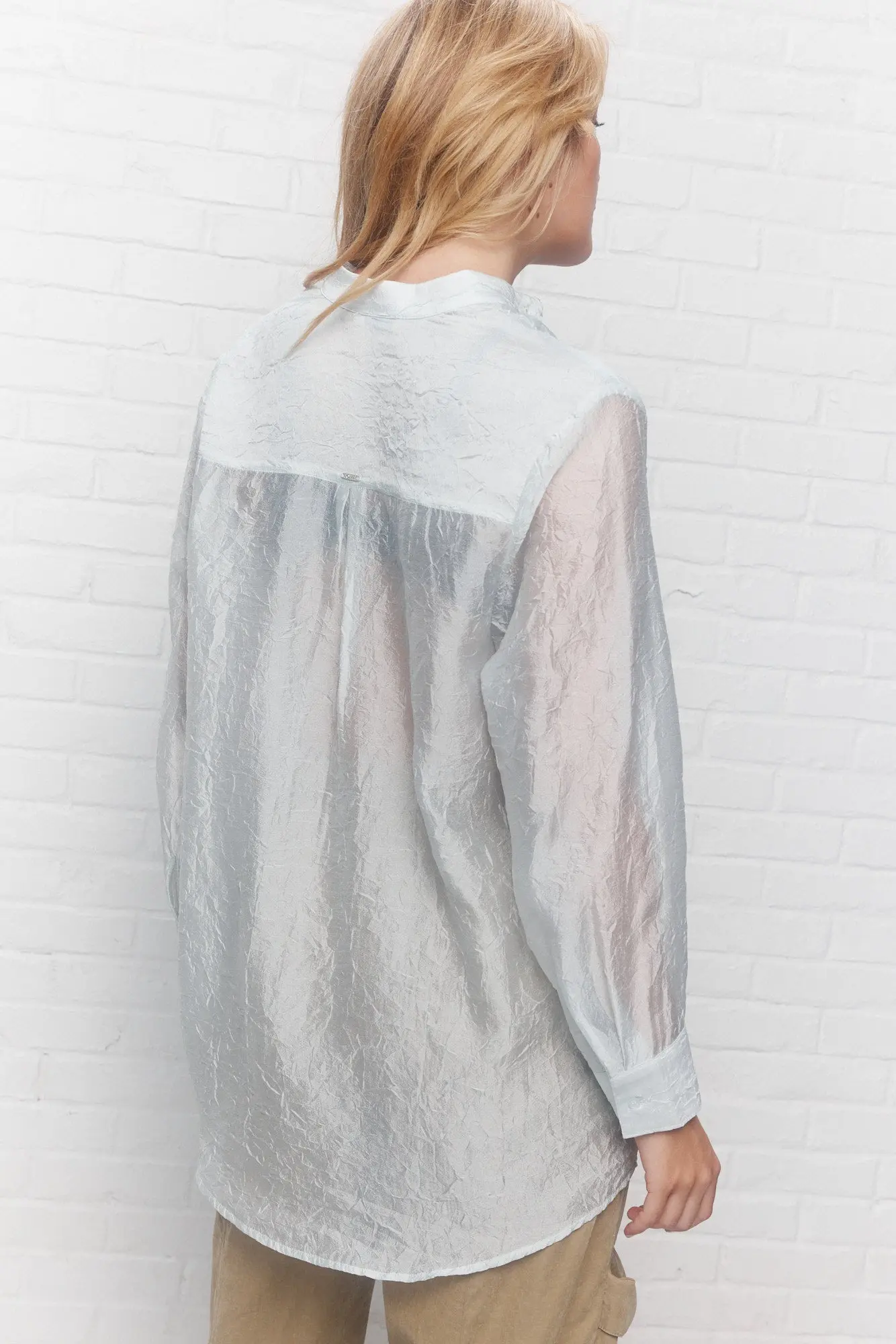 Vanessa | Chemise turquoise pâle – Image 6