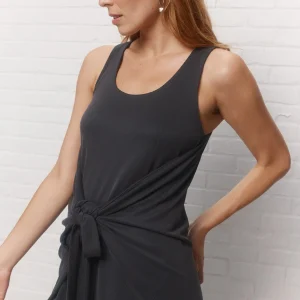 Soren | Camisole gris foncé effet drapé