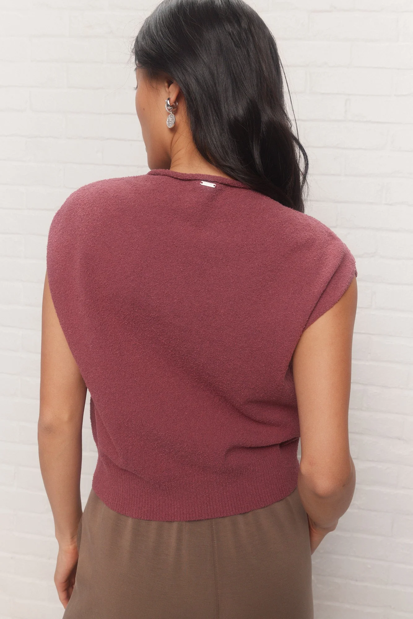 Carla | Chandail rose sans manches – Image 6