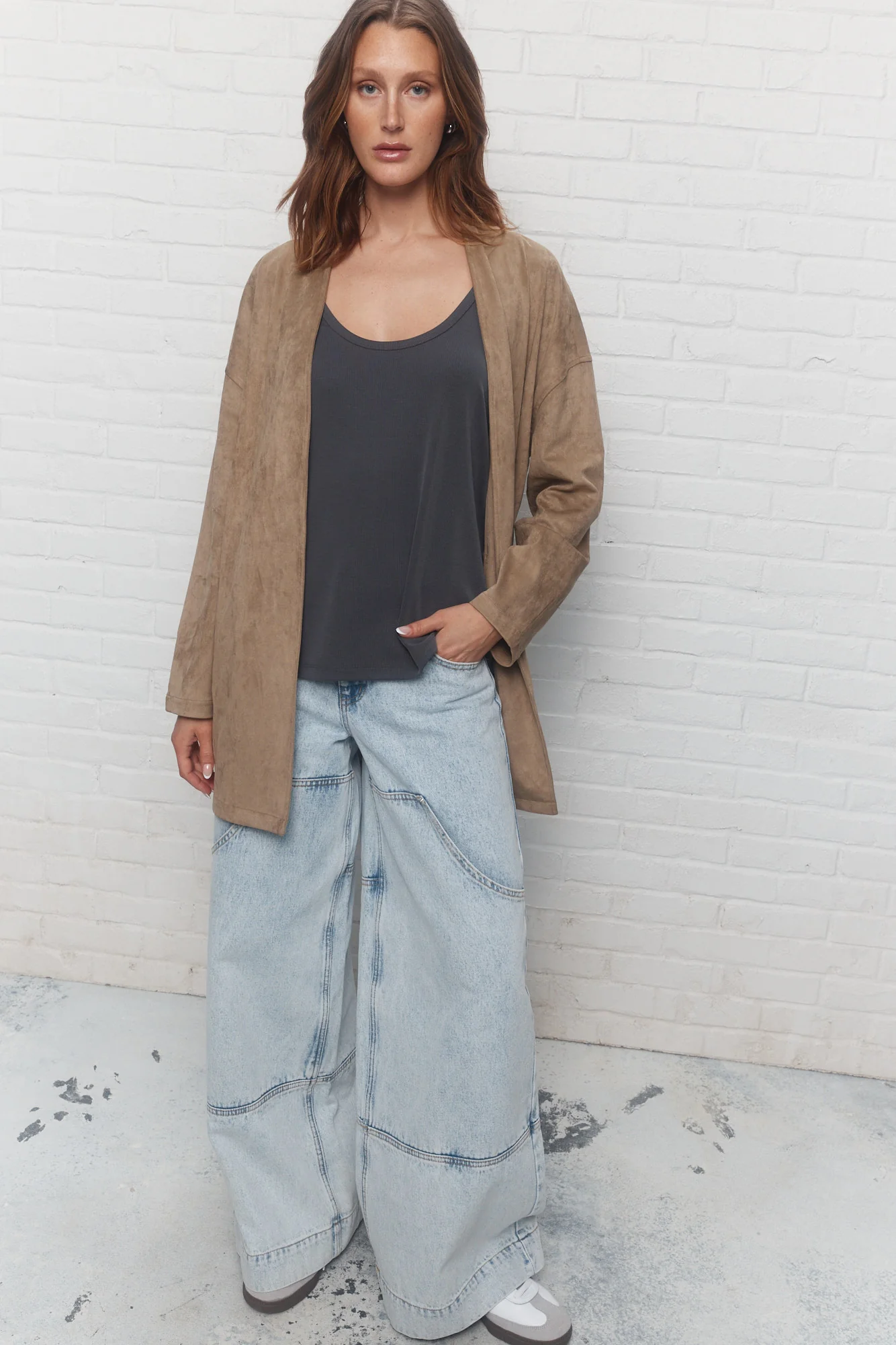 Diamond | Camisole grise côtelée – Image 6