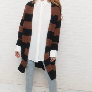 Celine | Long cardigan à rayures