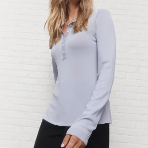 Cassini | Chandail henley bleu