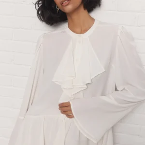 Loki | Blouse crème à volants