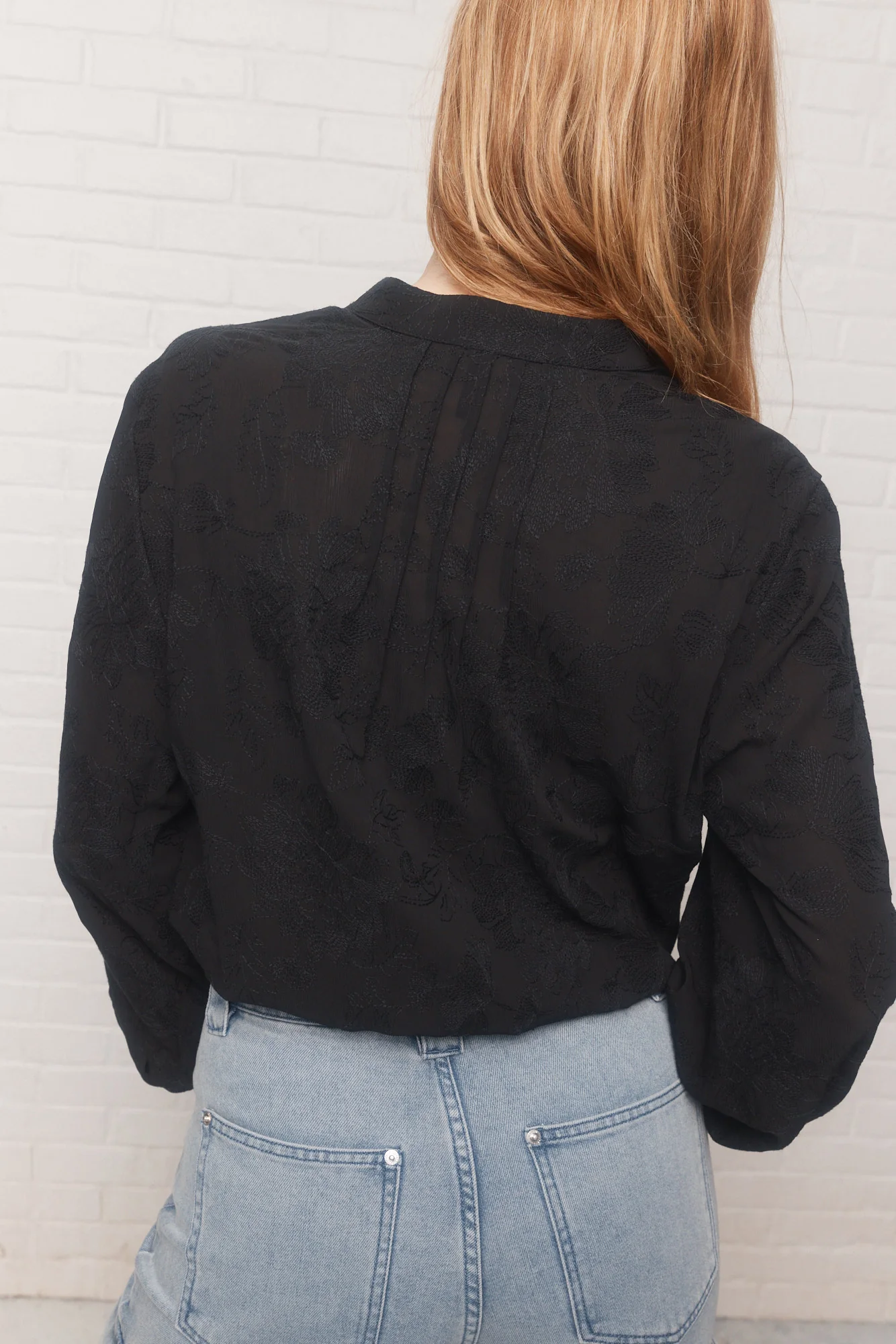 Tania | Blouse justaucorps noire – Image 6