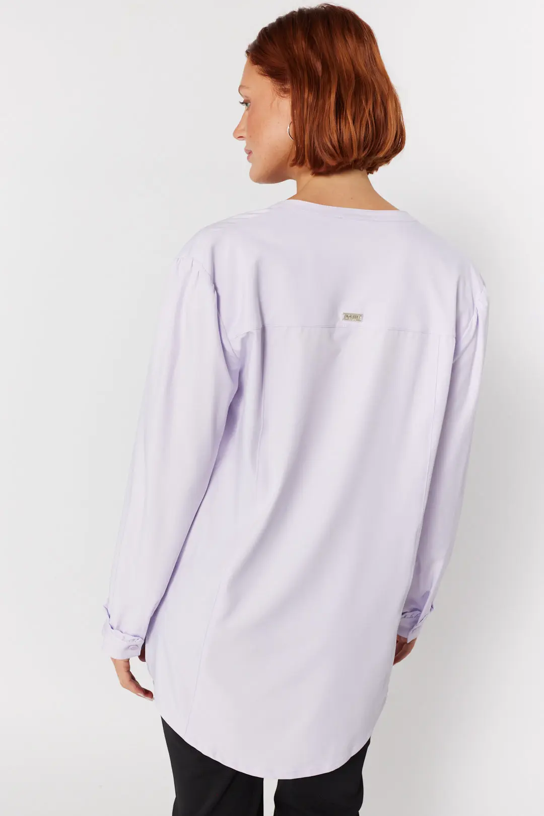 Blouse lilas à encolure boutonnière | Tyllie – Image 7