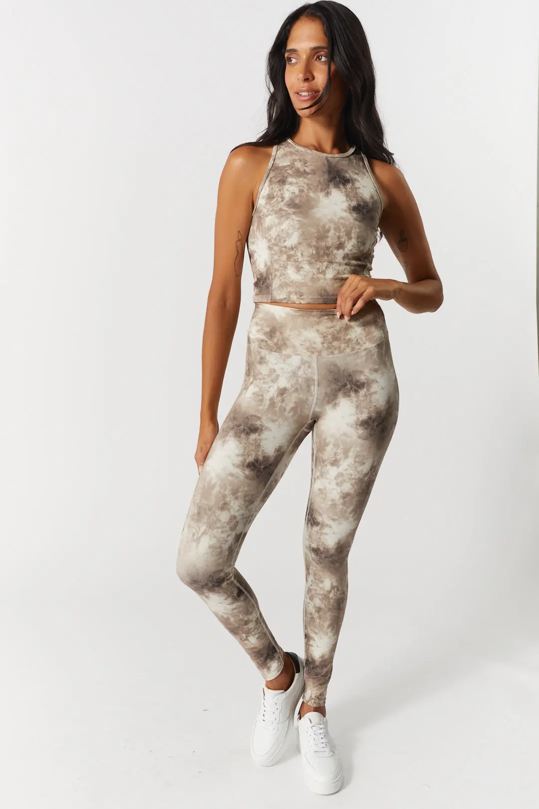 Legging taille haute à motif tie-dye | Maia