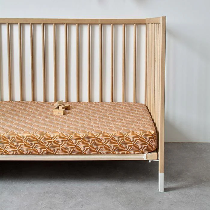 Swedish Linens - Jr. Bed Ledikant Hoeslaken Seashells (70x160cm) – Image 4