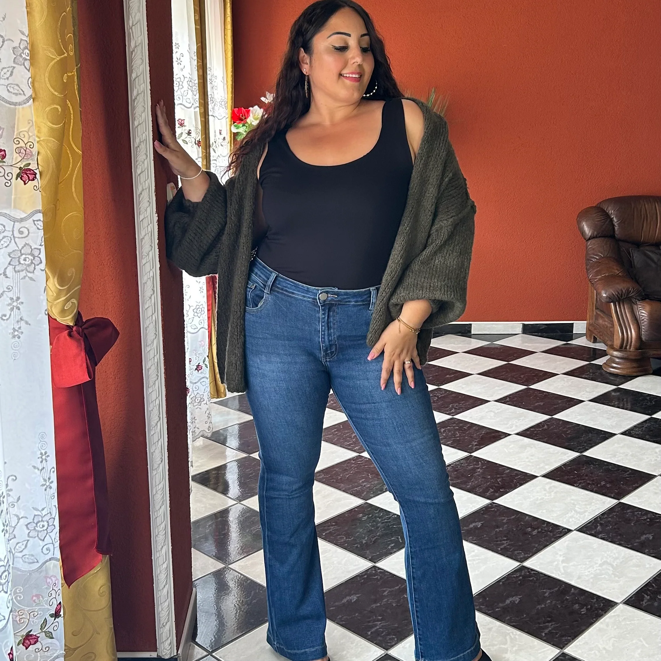 Jean bleu foncé bootcut +1m70 – Image 2