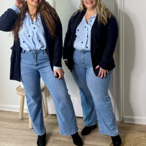 Jean clair coupe droite évasé sur le bas