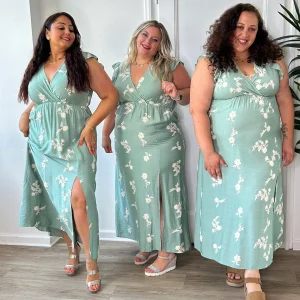 Robe longue sauge d’été