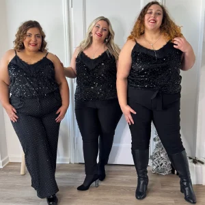 Top à velours et sequins