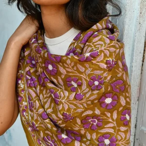 Grand Foulard N°115 Caramel