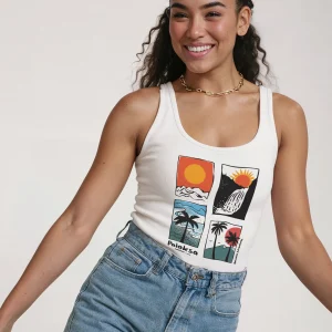 Débardeur Femme – Reunion Adventures – Coton Bio Premium