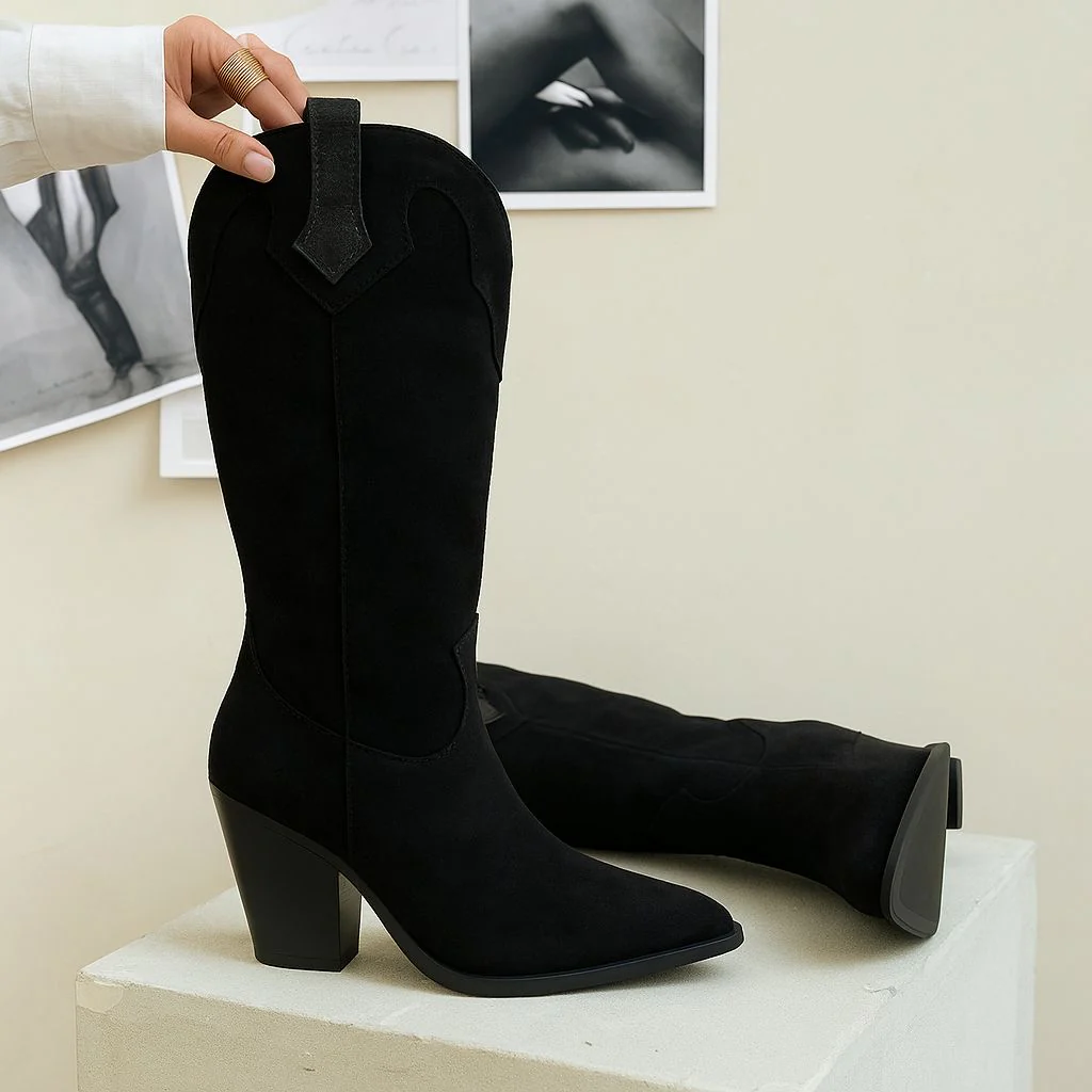 Bottes santiags LAVINIA noire XL – Image 4