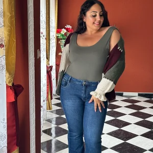 Débardeur avec doublure poitrine intégrée kaki