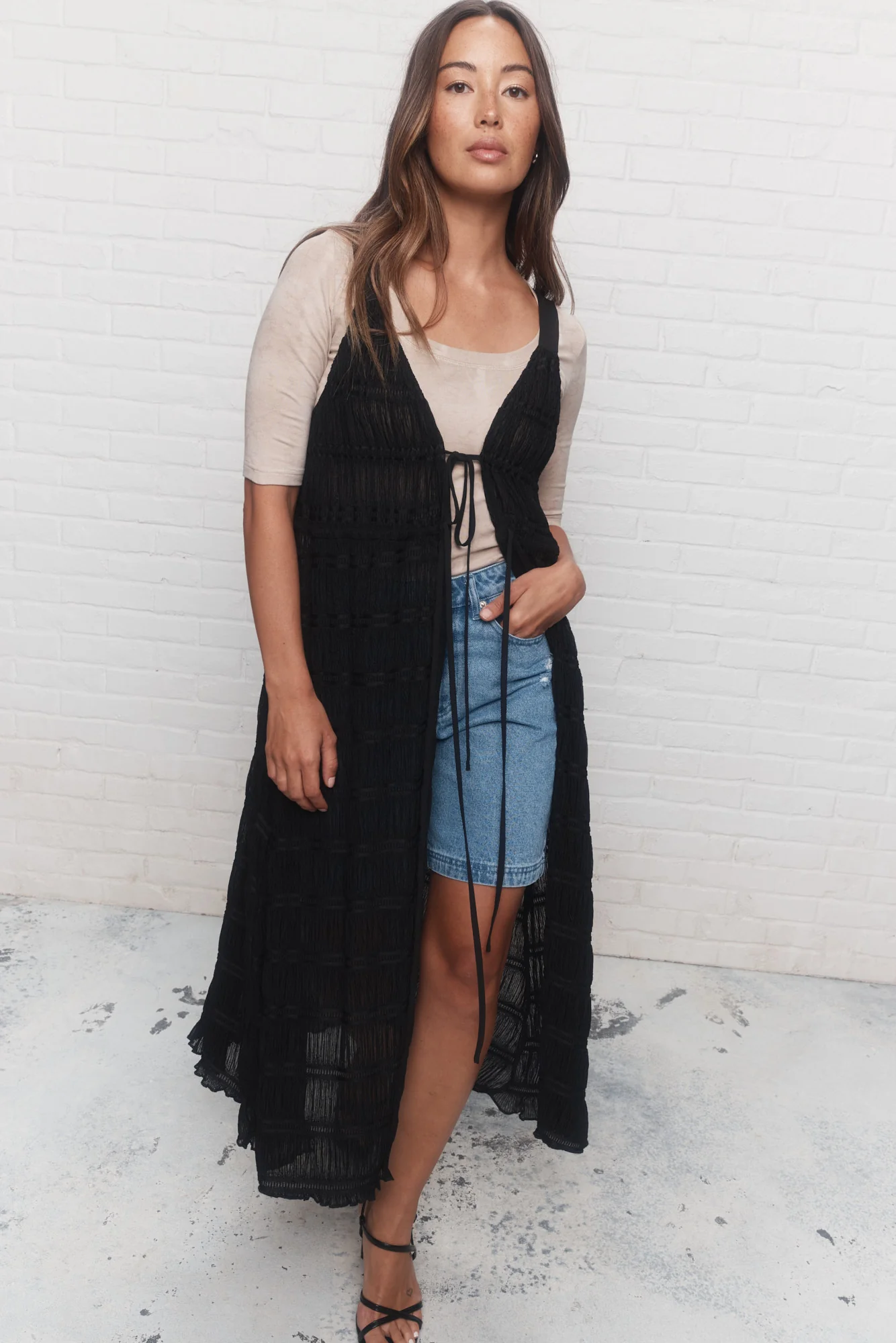 Twiggy | Veste robe noire – Image 5