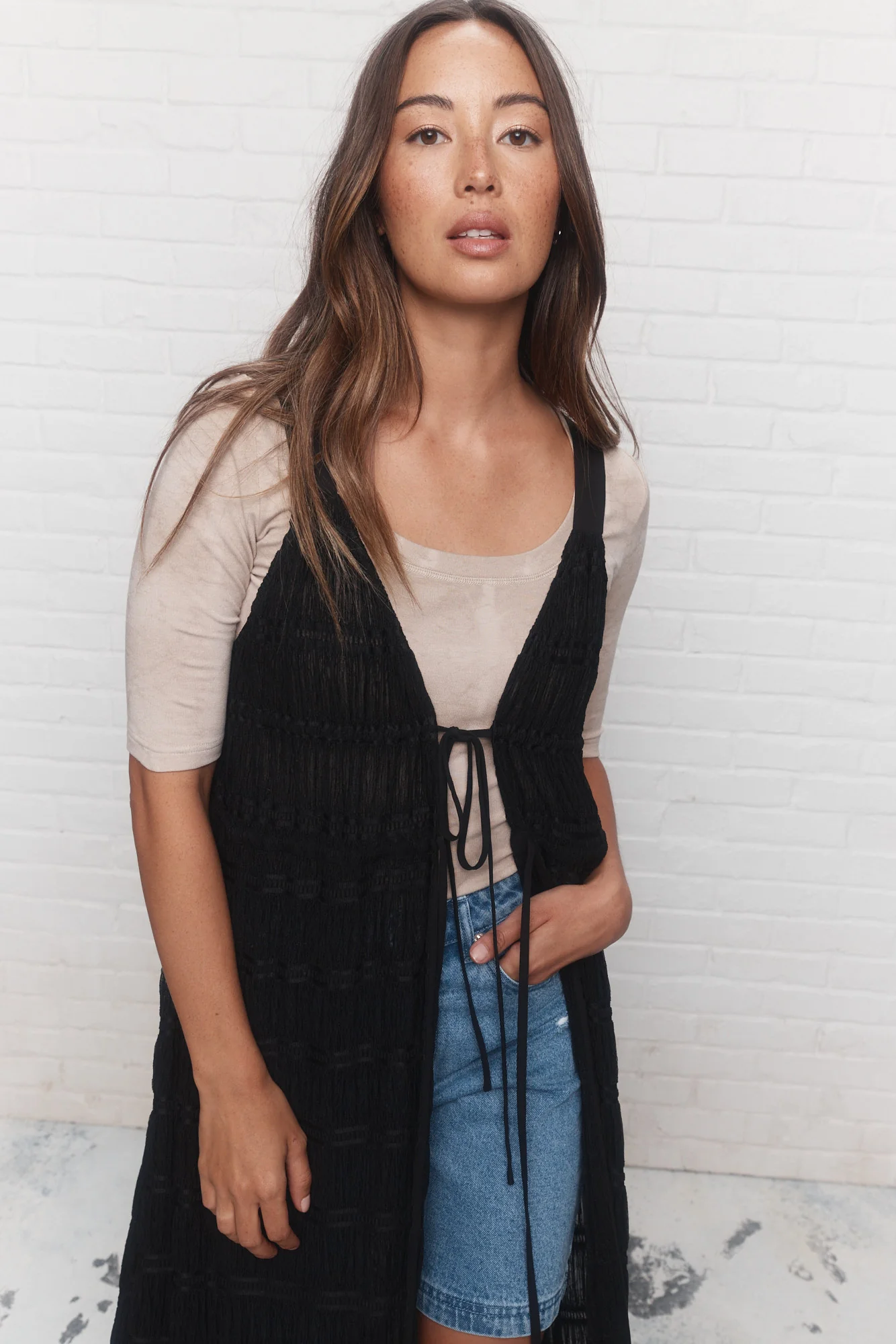 Twiggy | Veste robe noire – Image 4