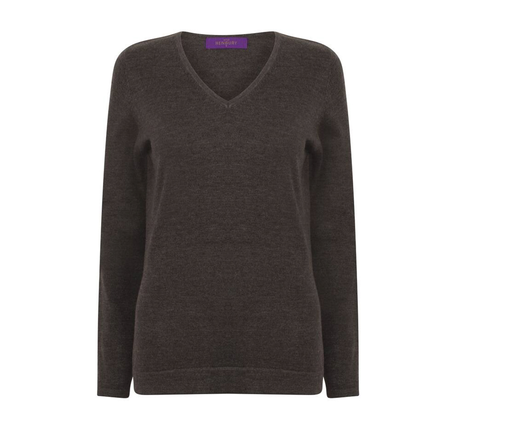 Ladies’ v-neck jumper – Image 5