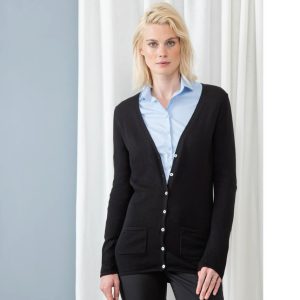 Ladies v button cardigan