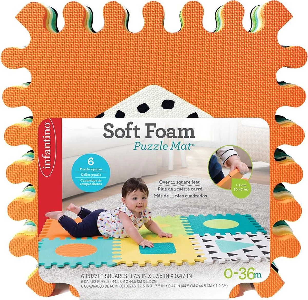 Infantino - Schuimrubberen Vormen Speel Puzzelmat – Image 2