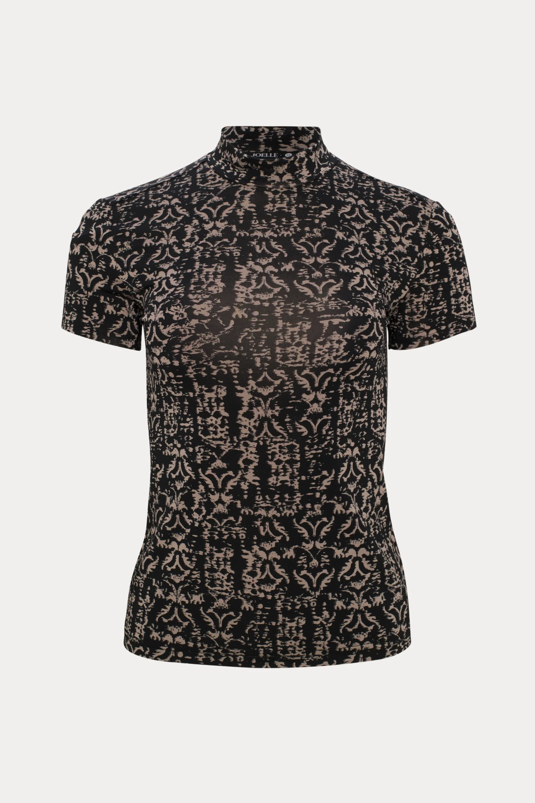 Calm | Chandail noir et beige à manches courtes – Image 3