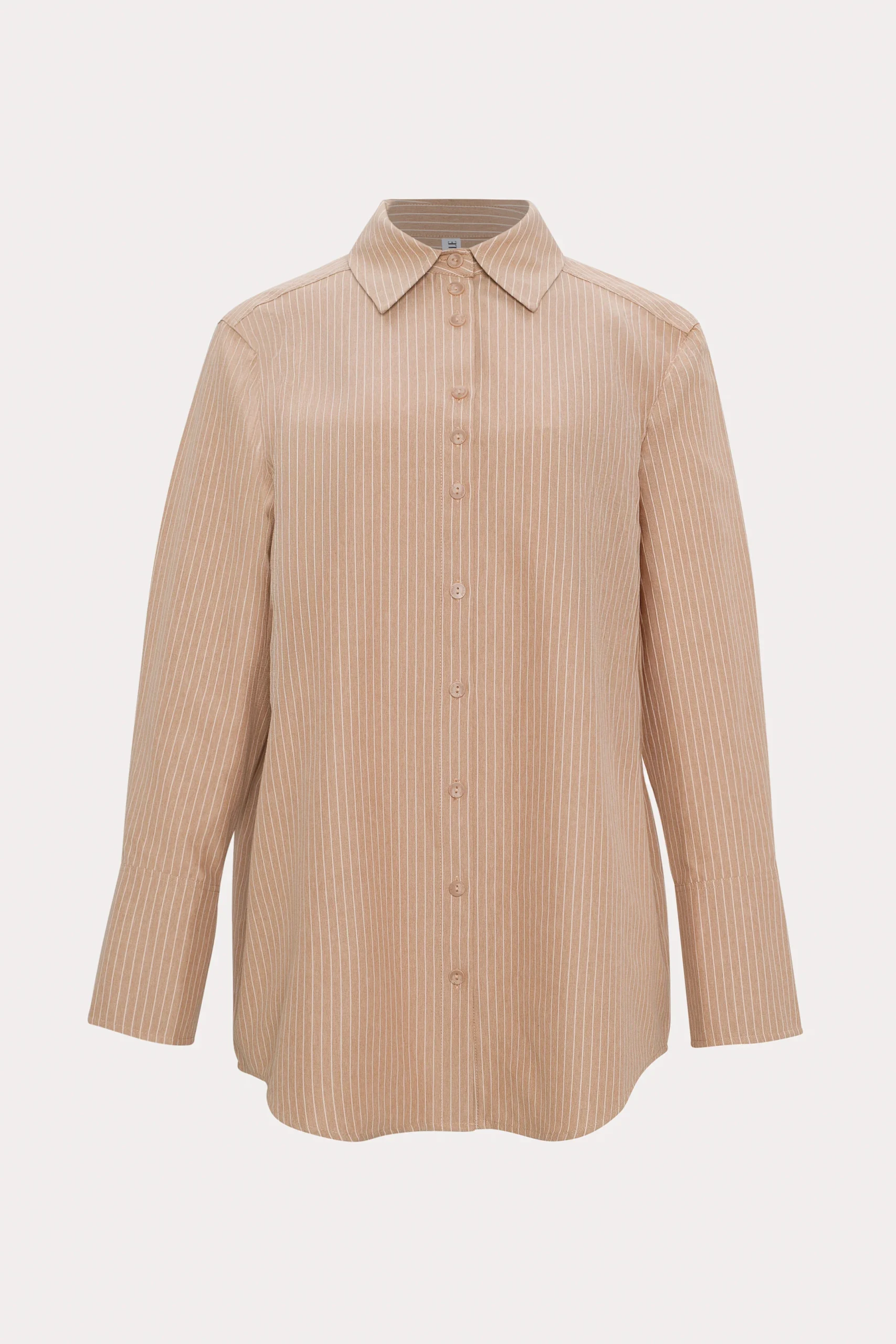 Valentine | Chemise lignée beige – Image 3