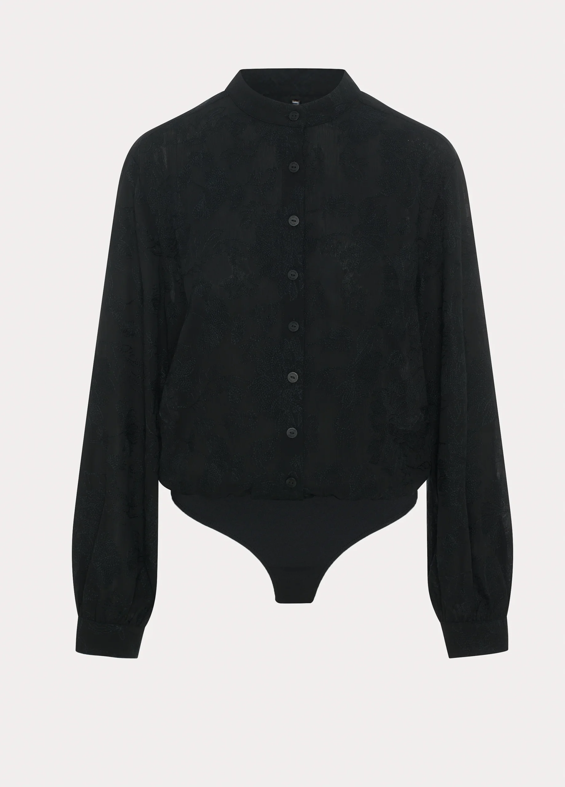 Tania | Blouse justaucorps noire – Image 3