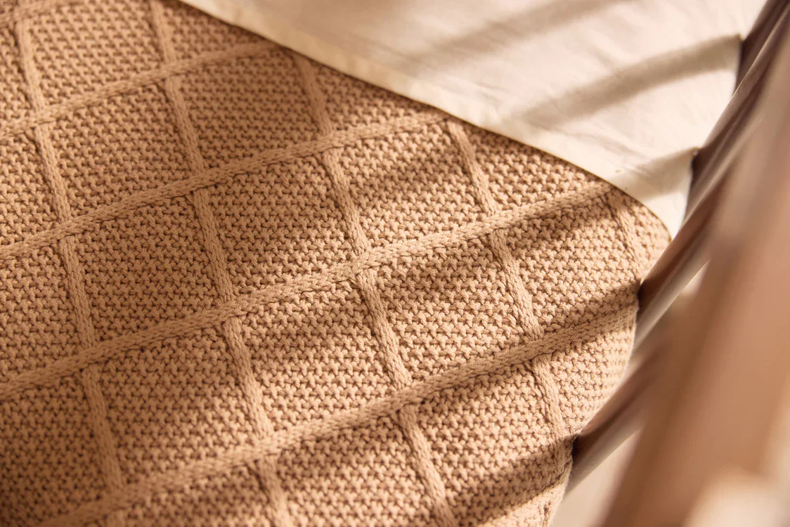 Jollein - Deken Ledikant 100x150cm - Check Knit - Teddy - Fleece – Image 3