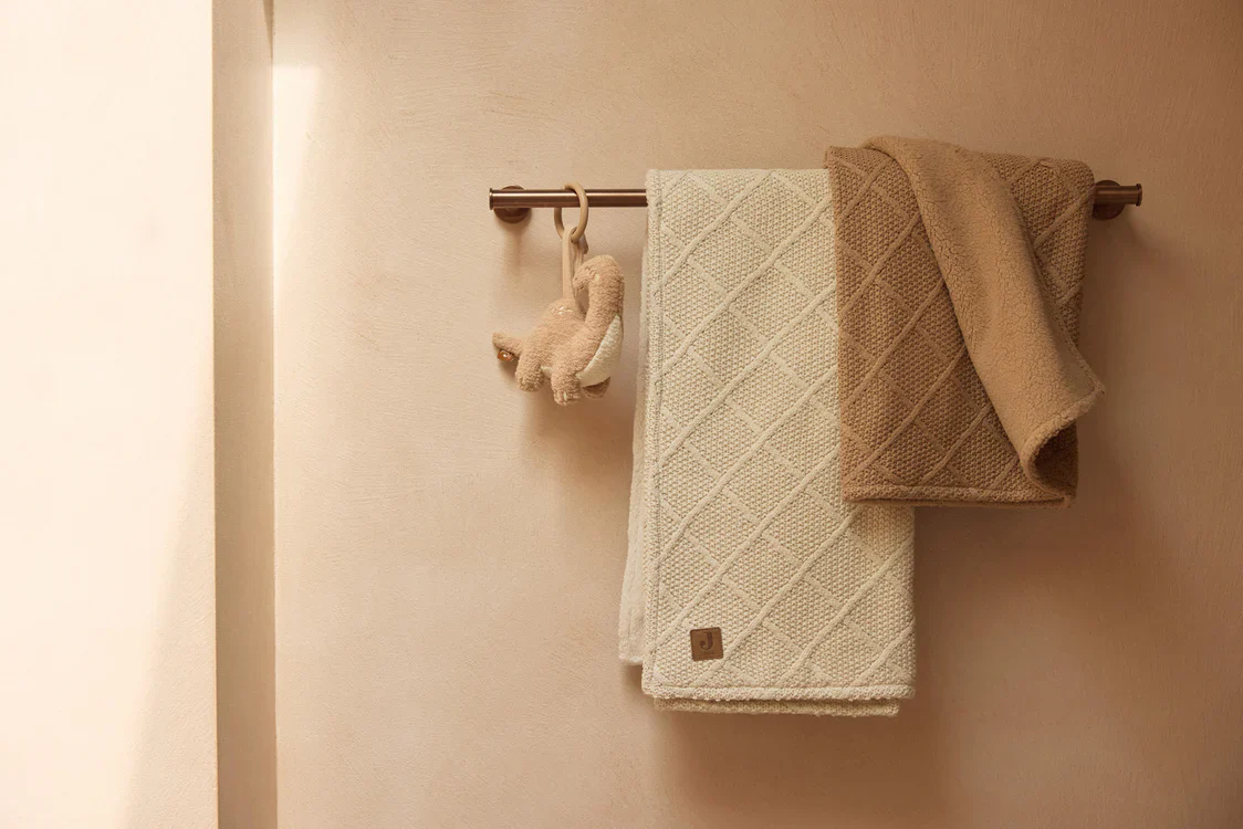 Jollein - Deken Ledikant 100x150cm - Check Knit - Teddy - Fleece – Image 5