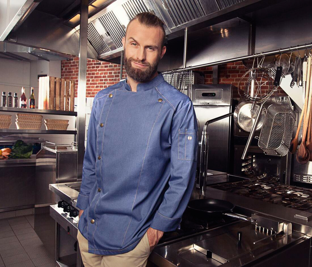 Chef jacket jeans-style – Image 2