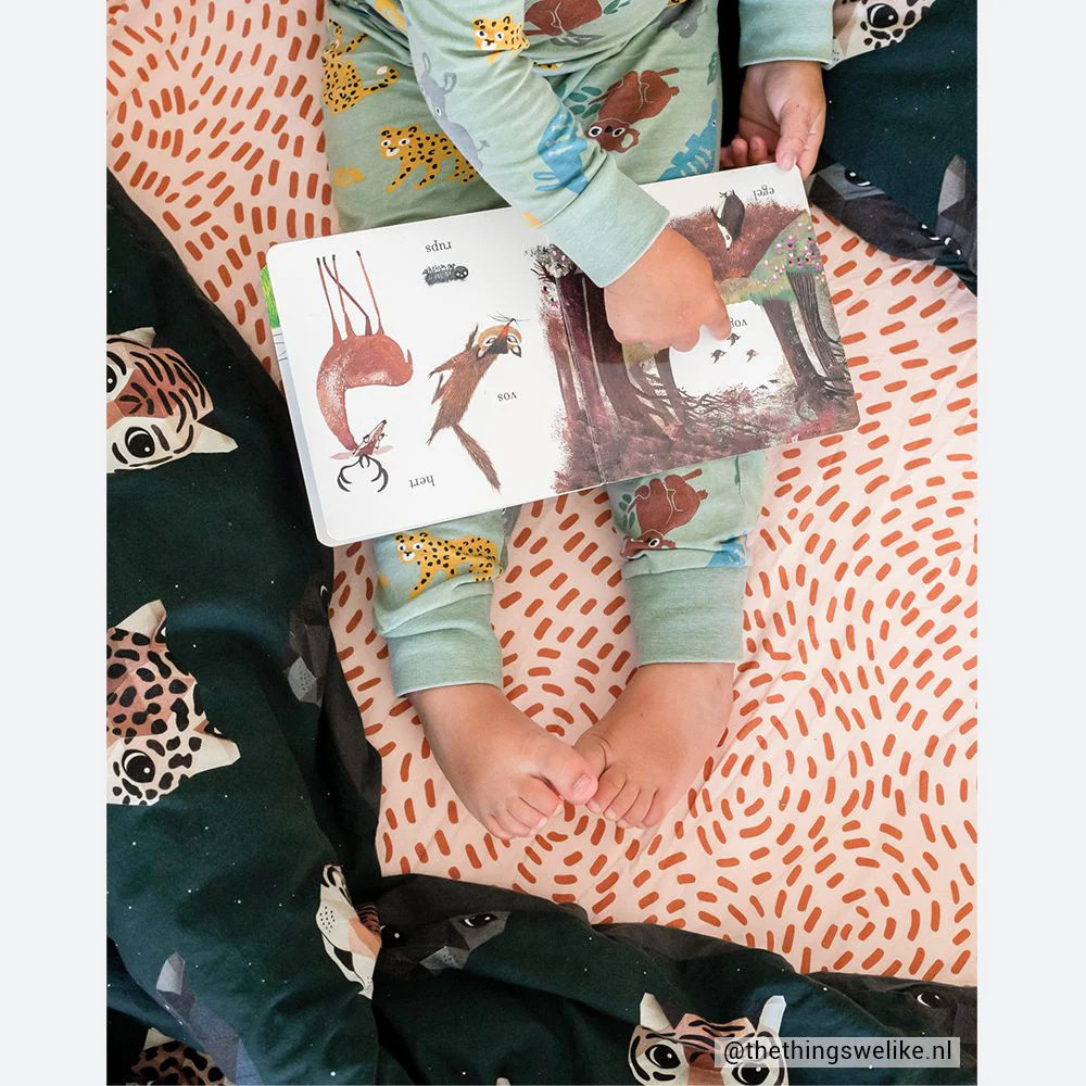 Studio Ditte Hoeslaken Junior (70x150cm) Flow roze roestbruin – Image 5