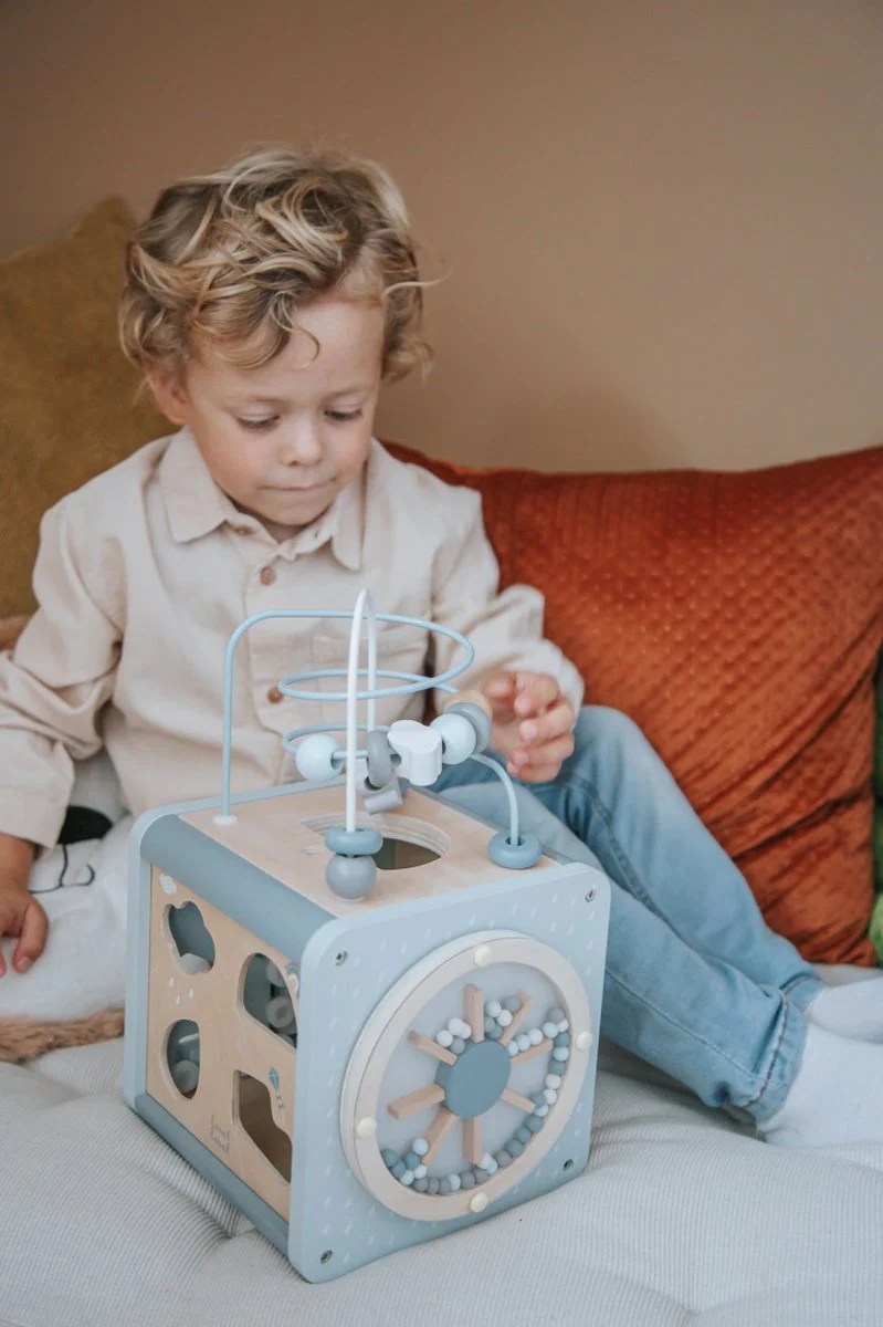 Label Label - 5-in-1 Houten Activiteitenkubus - Ontwikkeling van motorische vaardigheden – Image 3