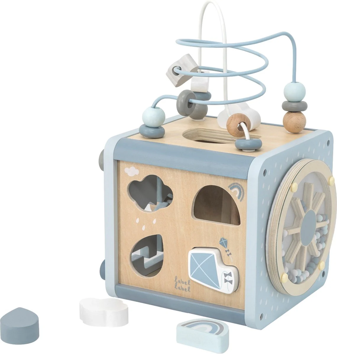 Label Label - 5-in-1 Houten Activiteitenkubus - Ontwikkeling van motorische vaardigheden – Image 4