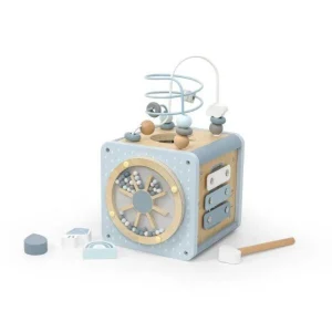 Label Label - 5-in-1 Houten Activiteitenkubus  - Ontwikkeling van motorische vaardigheden