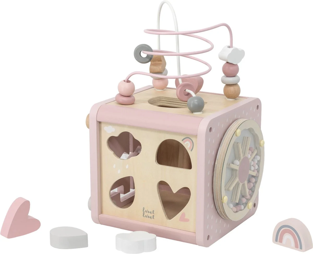 Label Label - 5-in-1 Houten Activiteitenkubus - Ontwikkeling van motorische vaardigheden – Image 8