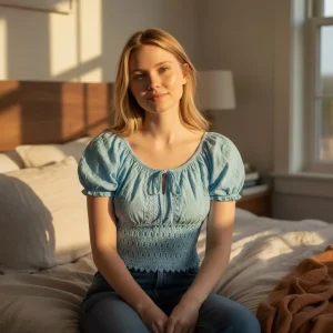 Haut coton naturel – Florecita