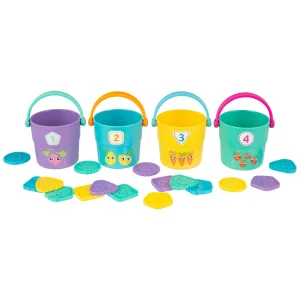 Playgro - Tel en Mix groente - Speel emmertjes