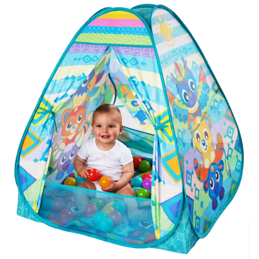 Playgro - Convert Me Teepee Ball Activity - Speelkleed met ballen – Image 4