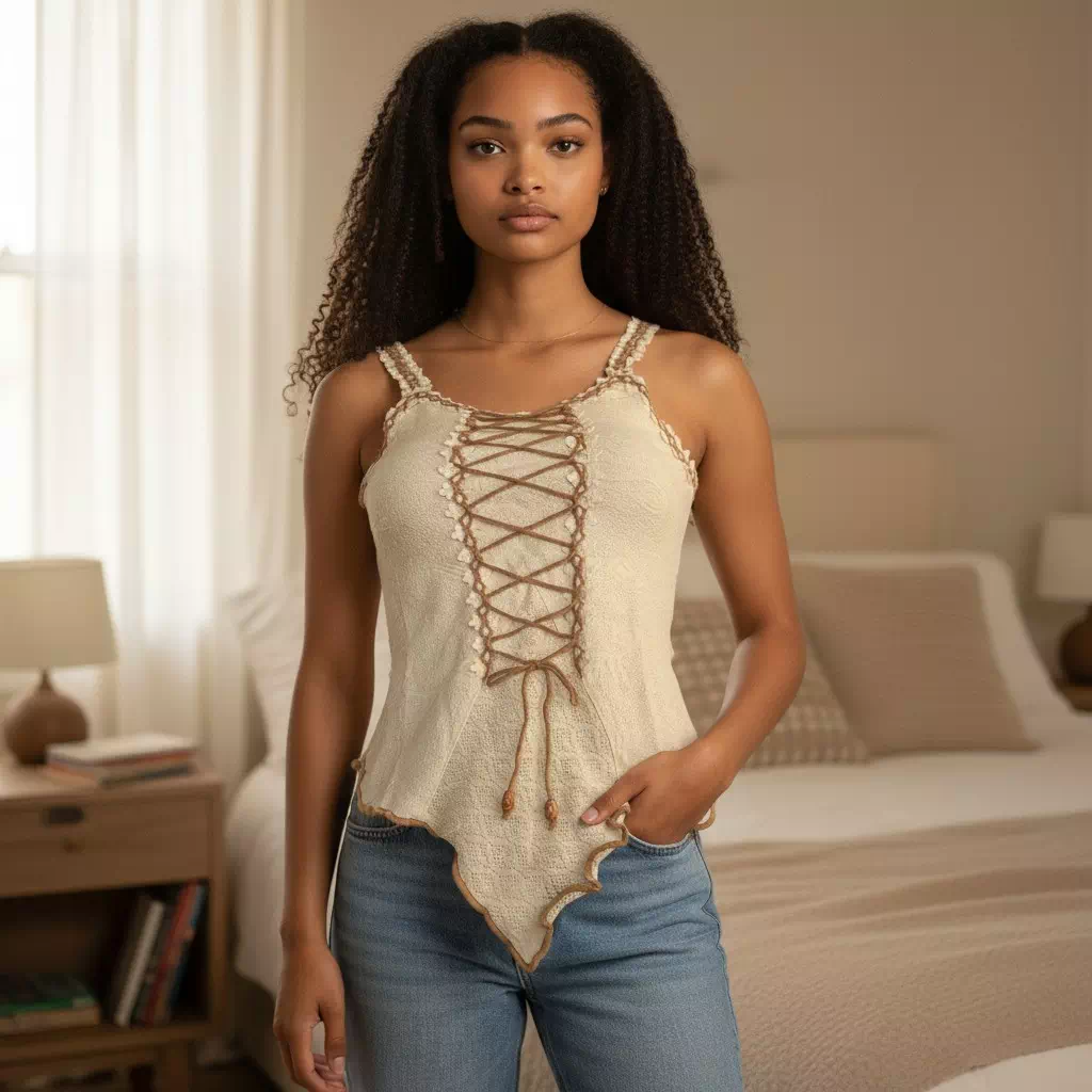 Haut en coton naturel – “Pukaharu”