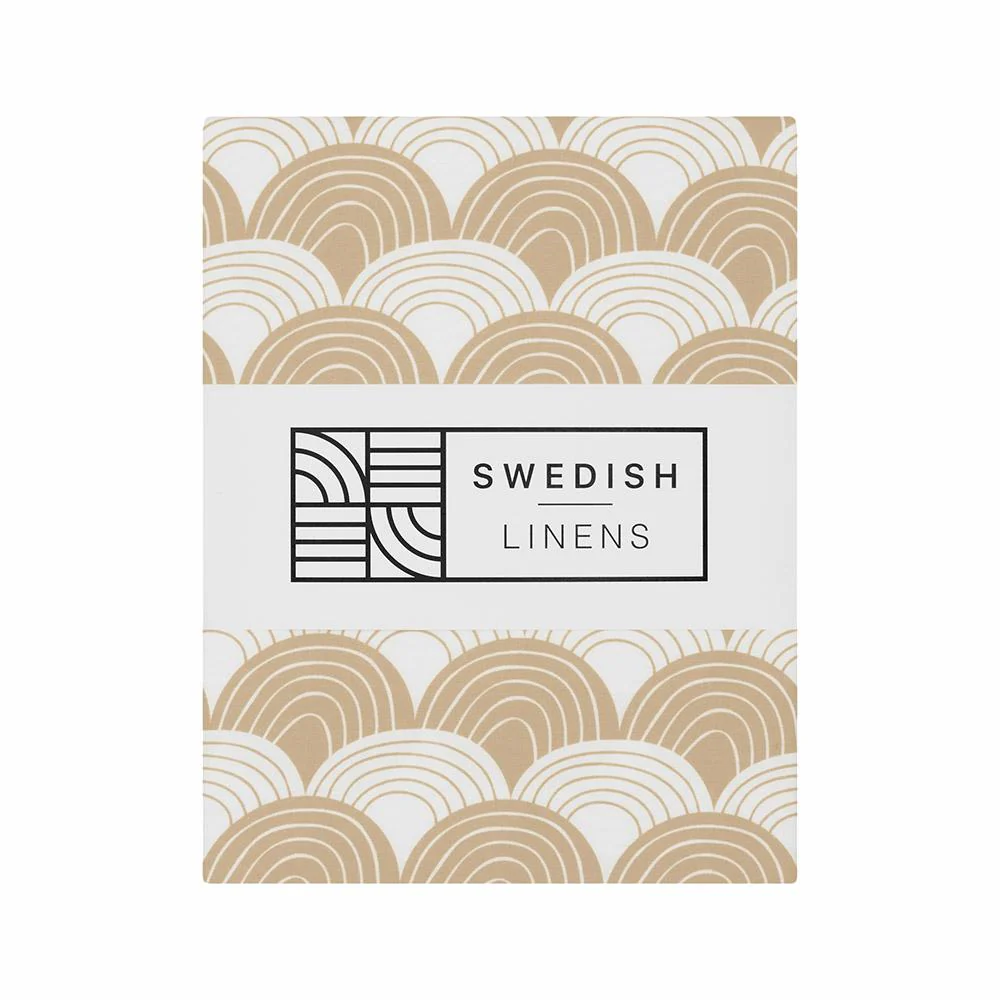 Swedish Linens - Ledikant Hoeslaken Rainbows (60x120cm) – Image 7