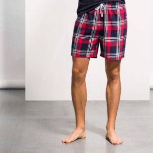 Men&rsquo;s tartan lounge shorts