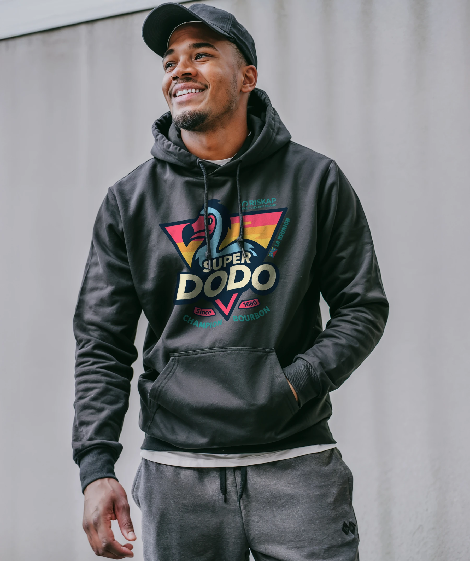 Sweat à Capuche – Super Dodo – 85% Coton Bio, 15% Polyester Recyclé