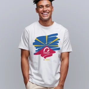 T-shirt homme – Drapeau Réunion – coton bio premium
