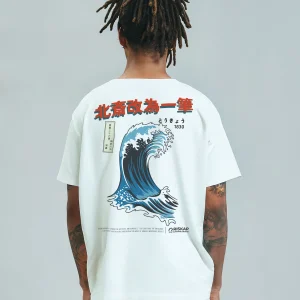 T-shirt Homme Oversized – Vague Riskap – Coton Bio Premium